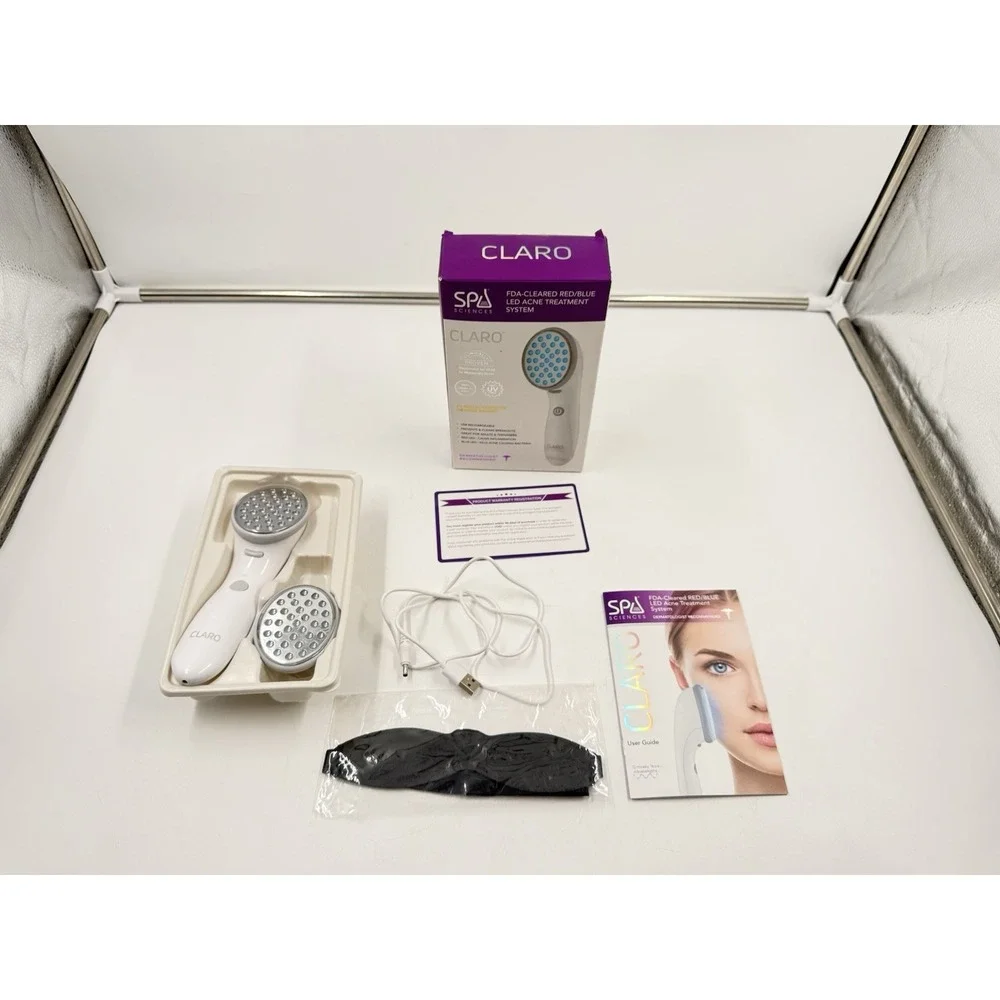 CLARO Acne Treatment Light Therapy‎ System by SPA Sciences, Blue & Red LED